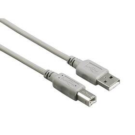 Kábel Hama USB 2.0 typ A-B, 1,5 m (200900) sivý