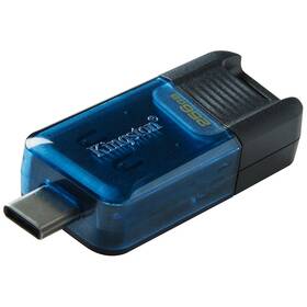 USB flashdisk Kingston DataTraveler 80 M 256GB, USB-C (DT80M/256GB) čierny/modrý