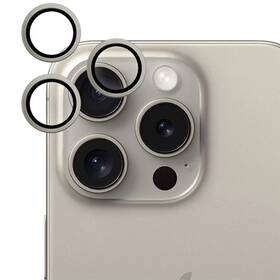 Tvrdené sklo Epico Aluminium Lens Protector na Apple iPhone 15 Pro/15 Pro Max (81312152000001) zlaté