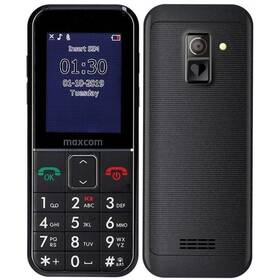 Mobilný telefón MaxCom Comfort MM735 + SOS náramek s GPS lokátorem (MM735) čierny