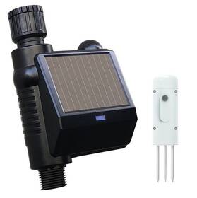 Zavlažovací systém IMMAX NEO Smart zavlažovací ventil so solárnym panelom + čidlo pôdnej vlhkosti, Zigbee, TUYA (07525L)