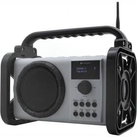 Stavebné rádio Soundmaster DAB80 strieborné