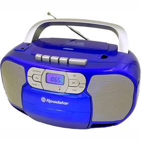 Rádiomagnetofón s CD Roadstar RCR-4635UMP modrý