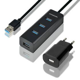 USB Hub Axagon USB / 4 USB 3.0, adaptér, 1,2 m (HUE-S2BP) čierny