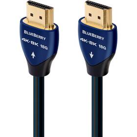 Kábel AUDIOQUEST HDMI 2.0 BlueBerry, 5 m (qblueberryhdmi0050) čierny/modrý