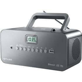 Rádioprijímač s CD MUSE M-30BT sivý