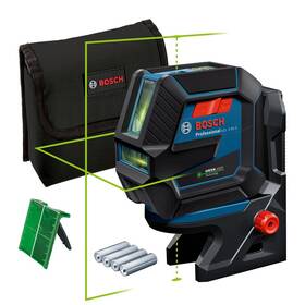 Krížový laser Bosch GCL 2-50 G + RM10 (AA baterie)