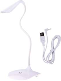 Stolná lampa EMOS D08W stmívatelná, 2,5W, USB (USB-LAMP-D08-WHITE) biela