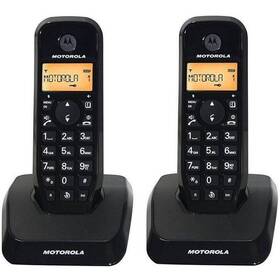 Domáci telefón Motorola S1202 Duo (C69000D48O2AES) čierny