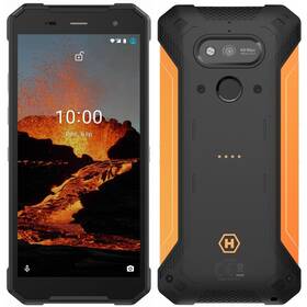 Mobilný telefón myPhone Hammer Explorer Pro (TELMYAHEXPLOPROOR) čierny/oranžový
