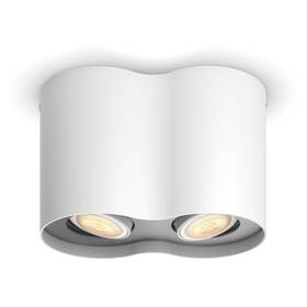 Bodové svietidlo Philips Hue Pillar White Ambiance 2 Spot (5633231P6) biele