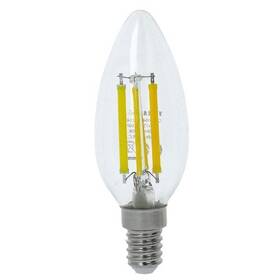 LED žiarovka Tesla filament sviečka E14, 6W, denná biela (CL140640-2)