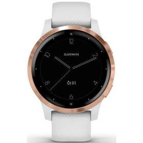 GPS hodinky Garmin vívoactive4S RoseGold/White (010-02172-23)