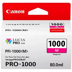 Cartridge Canon PFI-1000 M, 80 ml (0548C001) purpurová farba