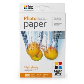 Fotopapier ColorWay 180g/m2, 10x15/ 100 kusov (PG1801004R)