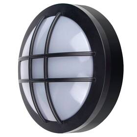 LED stropné svietidlo Solight okrúhle s mriežkou, 13W, 910lm, 4000K, IP65, 17cm (WO753) čierne