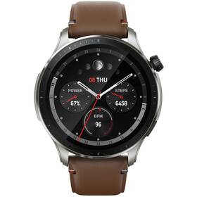 Inteligentné hodinky Amazfit GTR 4 - Vintage Brown Leather (6963)