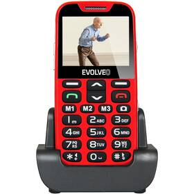 Mobilný telefón Evolveo EasyPhone XD pro seniory (EP-600-XDR) červený