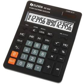 Kalkulačka Eleven SDC664S, stolný, šestnásťmiestny (SDC-664S) čierna