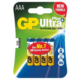 Batéria alkalická GP Ultra Plus AAA, LR03, blister 4ks (B1711)