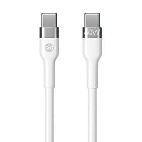 Kábel Forever Flexible USB-C/USB-C, 60W, 1m (GSM115427) biely