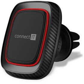 Držiak na mobil Connect IT InCarz 4Strong360 Carbon, magnetický, do mřížky (CMC-4045-RD) čierny/červený
