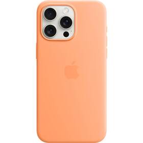 Apple Silicone Case s MagSafe pro iPhone 15 Pro Max - sorbetově oranžový