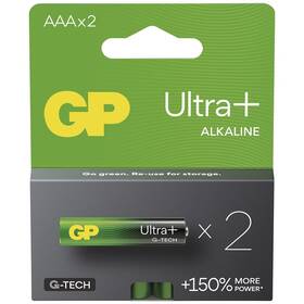 Batéria alkalická GP Ultra Plus AAA (LR03), 2 ks (B03112)
