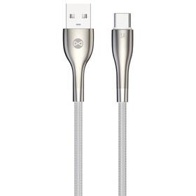 Kábel Forever Sleek USB/USB-C, 3 A, 1 m (GSM171168) biely