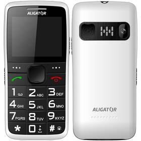 Mobilný telefón Aligator A675 Senior (A675WT) biely