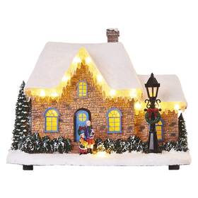 LED dekorácie EMOS vianočný domček, 20,5 cm, 3x AA, vnútorná, teplá biela (DCLW14)