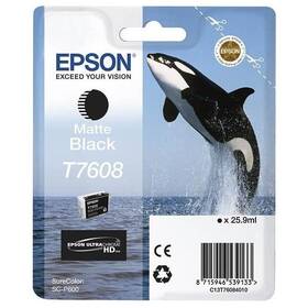 Cartridge Epson T7608, 25,9 ml - matná čierna (C13T76084010)