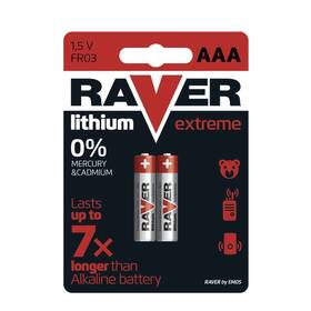 Batéria lítiová GP Raver AAA, LR03, blister 2ks (B7811)