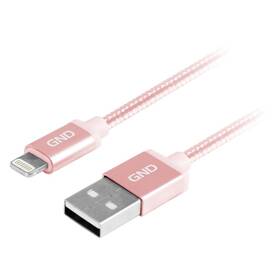 GND USB / lightning MFI, 2m, opletený