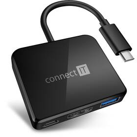 USB Hub Connect IT USB-C/USB-C, HDMI, USB 3.0 (CHU-7050-BK) čierny
