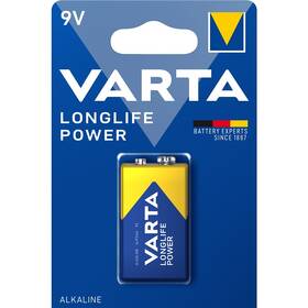 Batéria alkalická Varta Longlife Power 9V, 6LP3146, blister 1ks (4922121411)