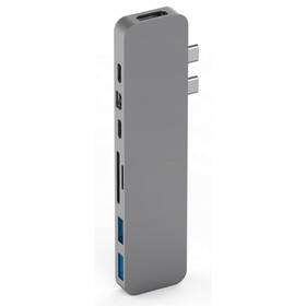 USB Hub HyperDrive PRE USB-C Hub pre MacBook Pro (HY-GN28D-GRAY) sivý
