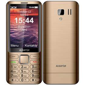 Mobilný telefón Aligator D950 Dual Sim (AD950GD) zlatý