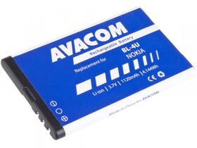 Batéria Avacom pre Nokia 5530, CK300, E66, 5530, E75, 5730, Li-Ion 1120mAh (náhrada BL-4U) (GSNO-BL4U-S1120A)