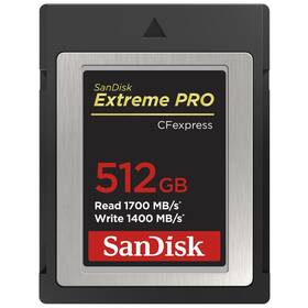 Pamäťová karta SanDisk Extreme Pro CFexpress 512GB, (1700R/1400W), Type B (SDCFE-512G-GN4NN)