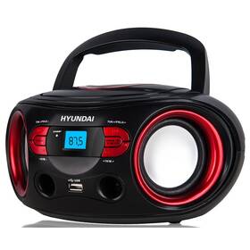 Rádioprijímač s CD Hyundai TRC 533 AU3BR čierny/červený