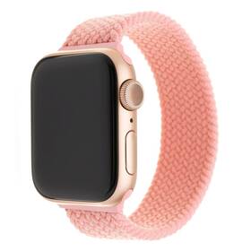 Remienok FIXED Nylon Strap na Apple Watch 38/40/41 mm, veľkosť L (FIXENST-436-L-PI) ružový