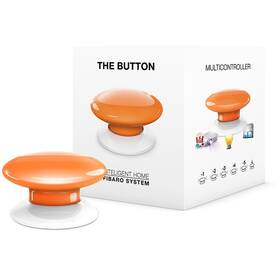 Tlačidlo Fibaro Button, Z-Wave Plus (FIB-FGPB-108-ZW5) oranžové