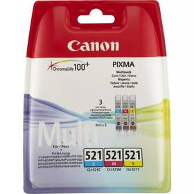 Cartridge Canon CLI-521, 350 strán, CMY (2934B015)