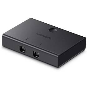 Redukcia UGREEN USB 2.0 Sharing Switch 2x1 (30345) čierna