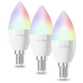 Inteligentná žiarovka TechToy RGB, 4,5W, E14, 3ks (TSL-LIG-E14-3PC)