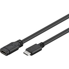 Kábel PremiumCord USB-C/USB-C, M/F, predlžovací, 2m (ku31mf2) čierny