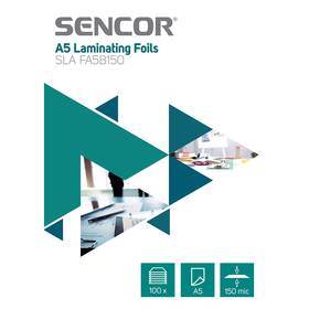 Laminovacie fólie Sencor SLA FA5B150 A5, 150mic, 100ks (45011730)