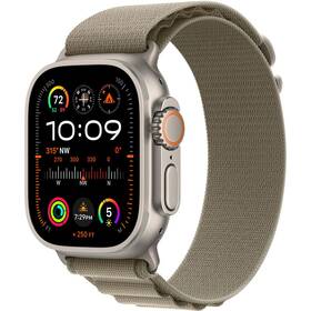 Inteligentné hodinky Apple Watch Ultra 2 GPS + Cellular, 49mm pouzdro z titanu - olivový alpský tah - S (MREX3CS/A)
