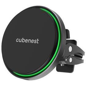 Držiak na mobil CubeNest Magnetic Wireless S1C0, do mriežky čierny